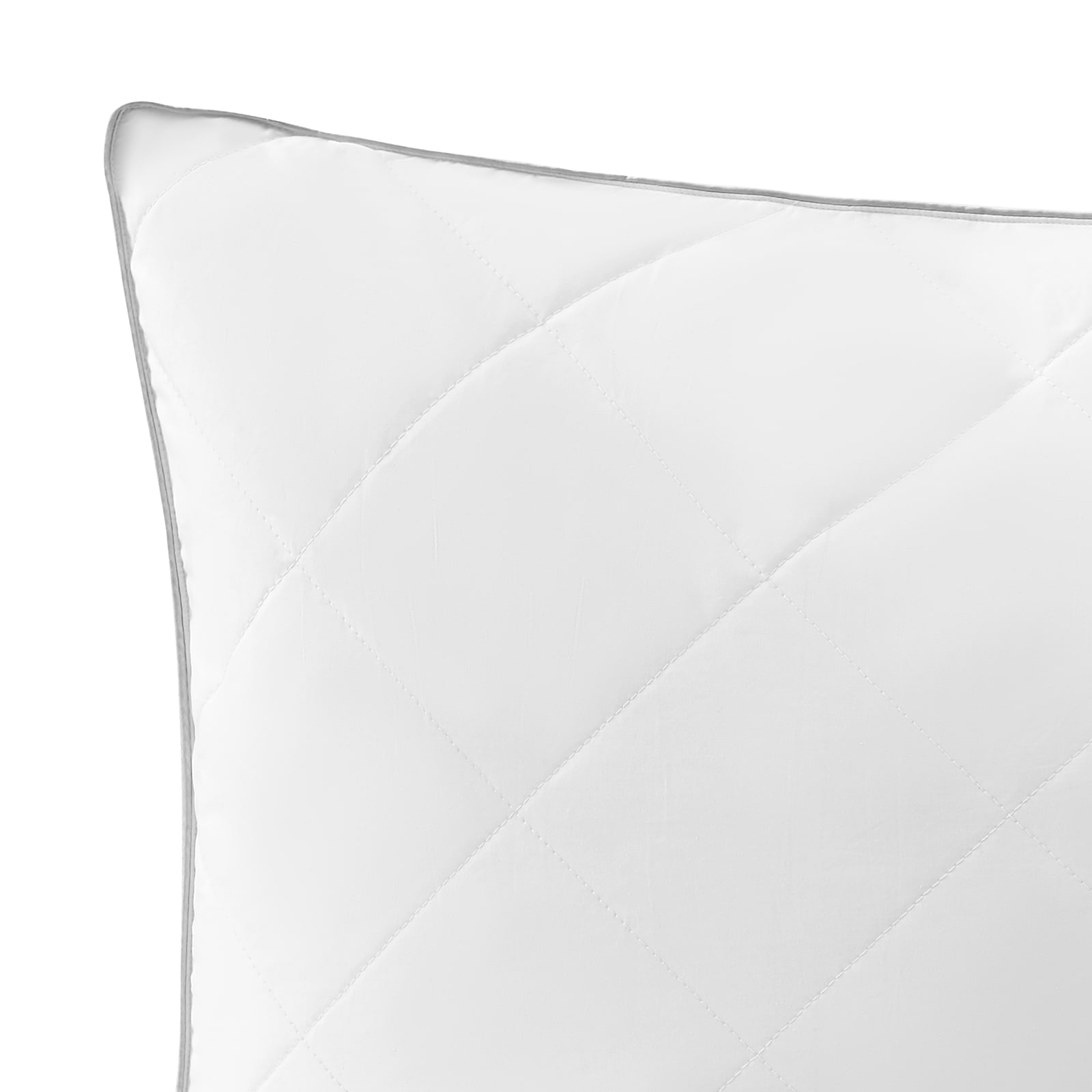 Luxury Hotel Bed Pillows Set Of 2 Supportive Down Alternative White_voghion.com